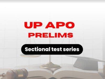 UP APO 2025 Prelims Examination - Sectional Test Series