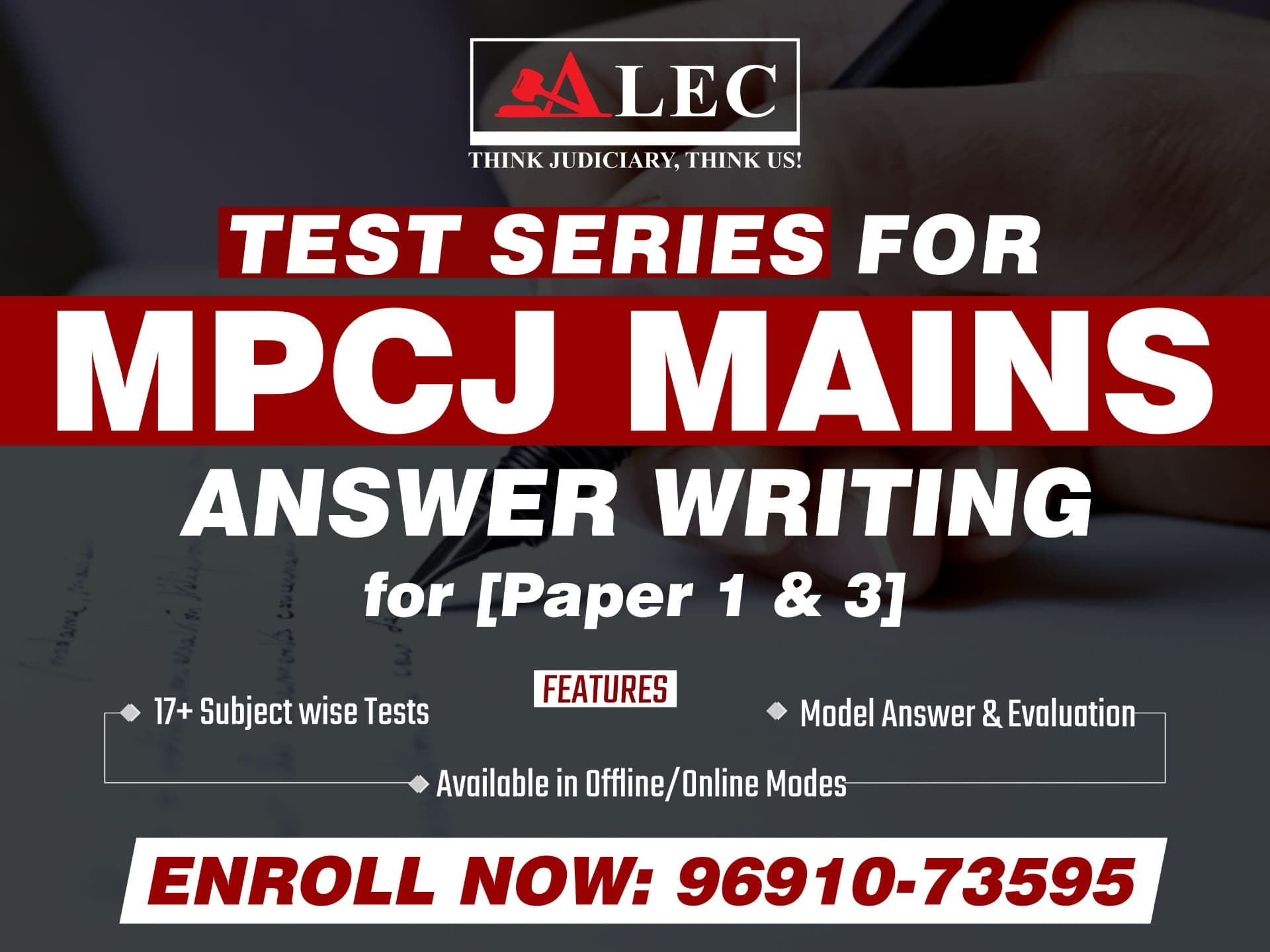Test Series for MPCJ Mains Answer Writing (Paper 1 & 3)